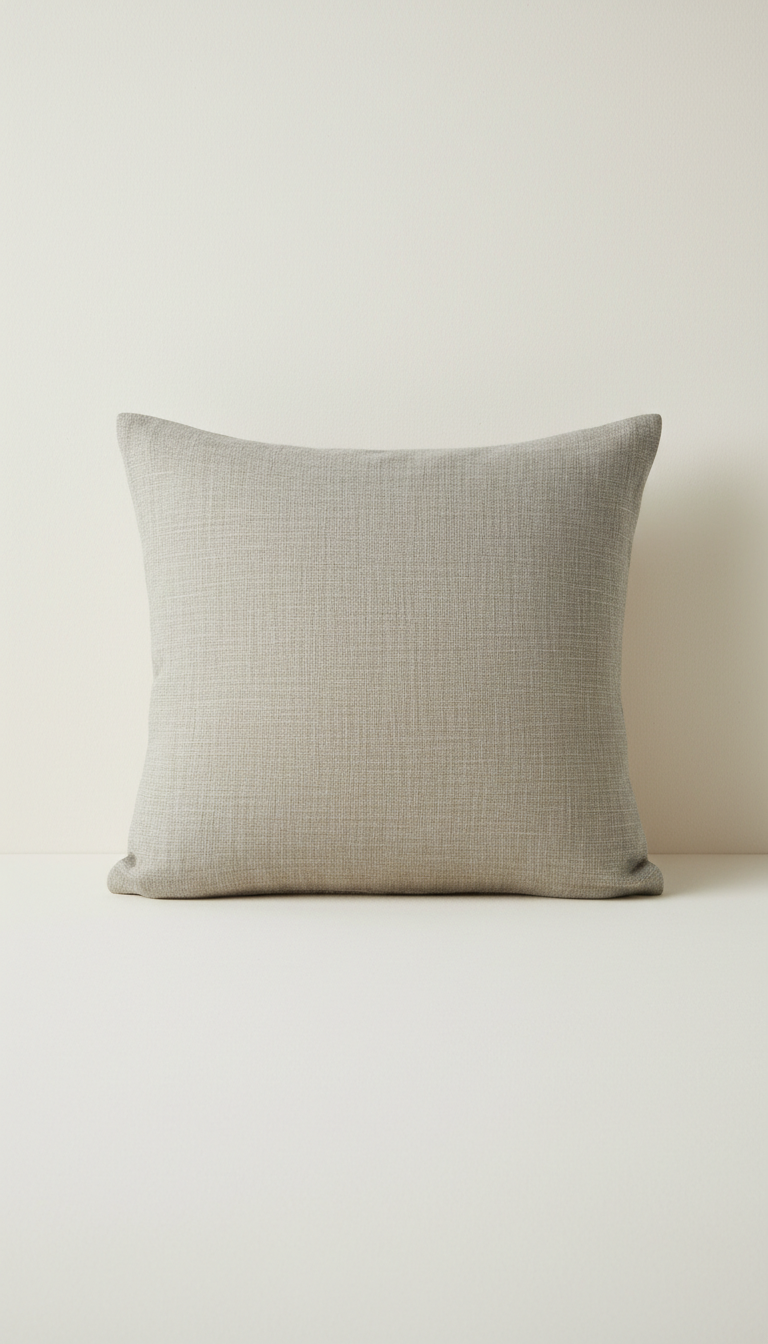 Fine linen throw pillow