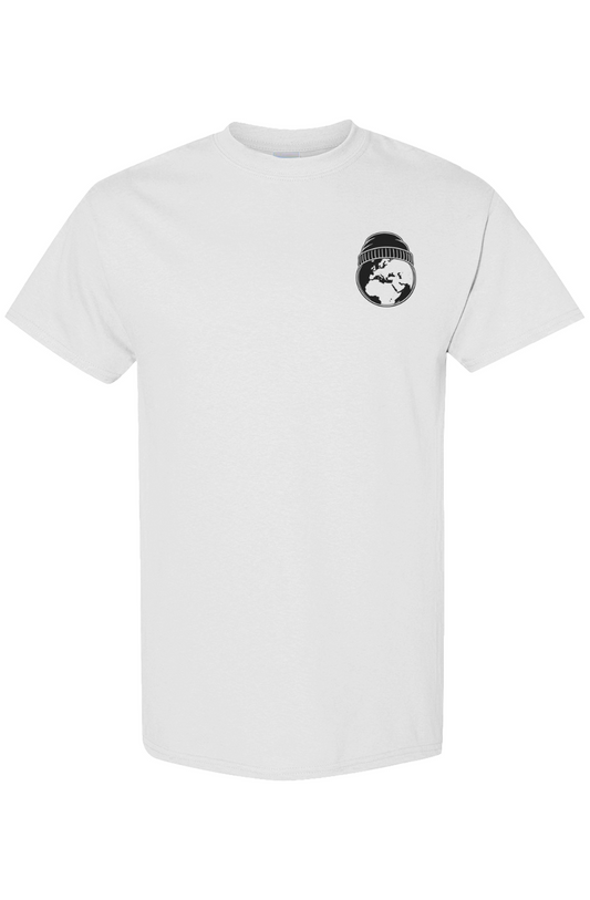 Earth Europe Africa Middle East Mens Heavyweight White Tee