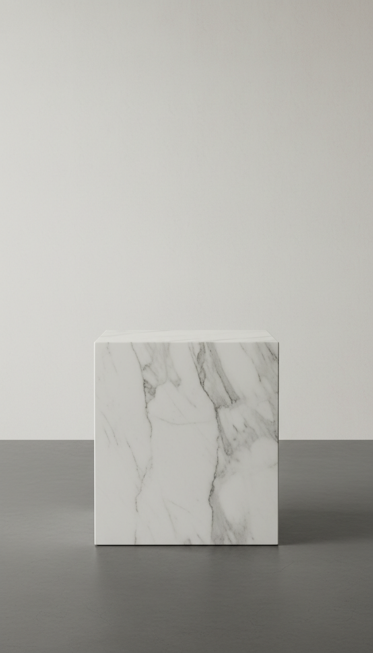 Italian marble accent table